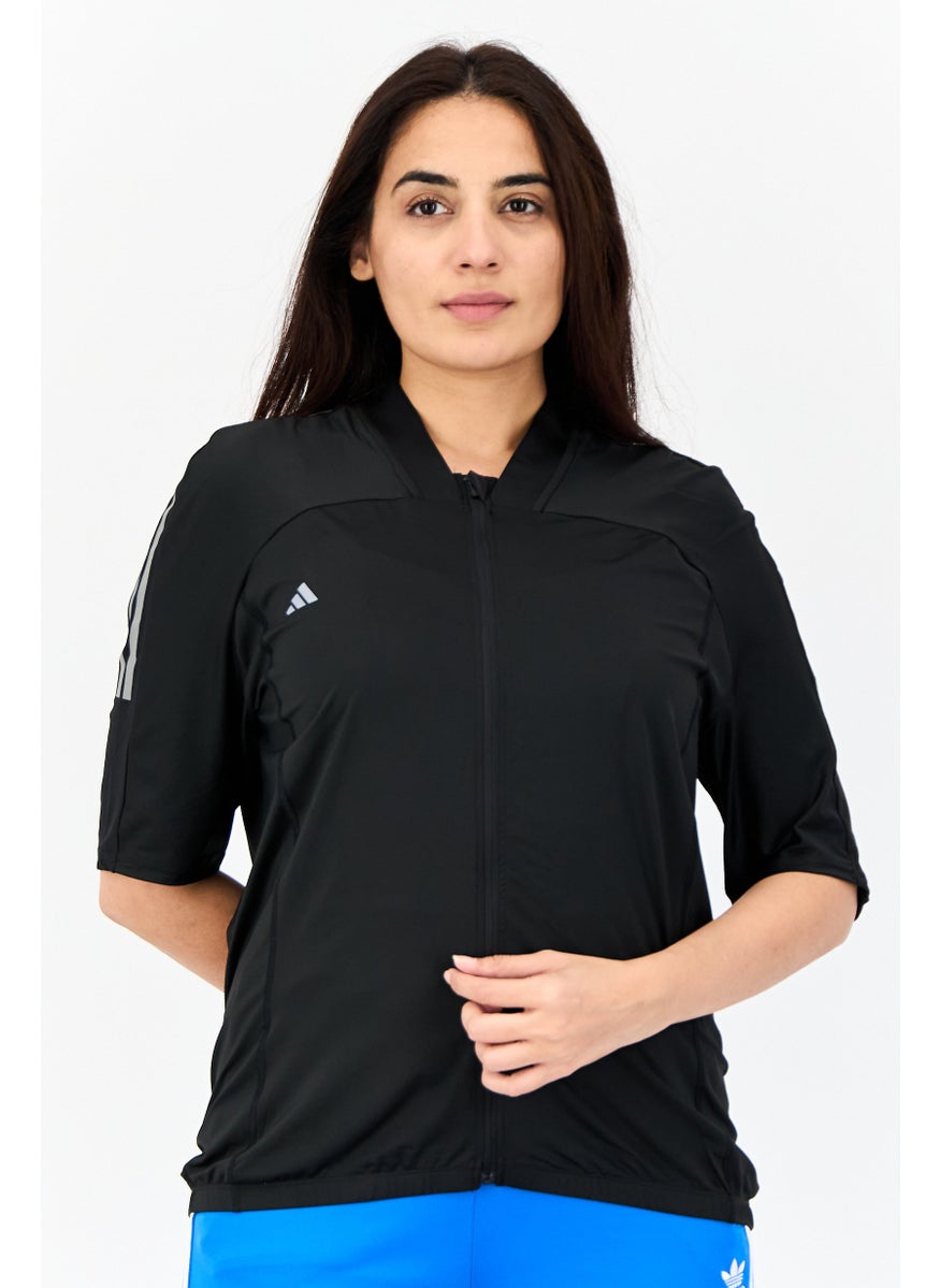 Adidas - Women Sportswear Fit Short Sleeve Outdoor Top, Black - Image 1