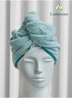 lanozan Hair Towel Size 75*28*1.5cm Pistachio  - Image 1
