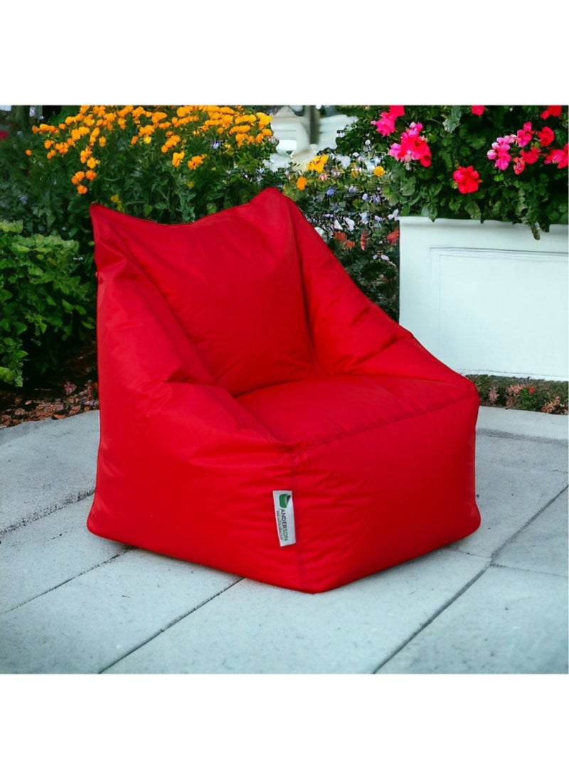 ANDERSON Grand Waterproof Bean Bag – Comfort and Style that Lasts - Red - 85x85x80 cm  - Image 5