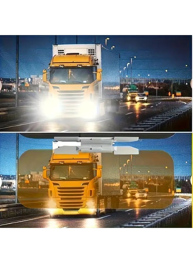 2 In 1 Anti Glare Polarized Car Sun Visor For Day And Night Use With UV Protection - Image 4