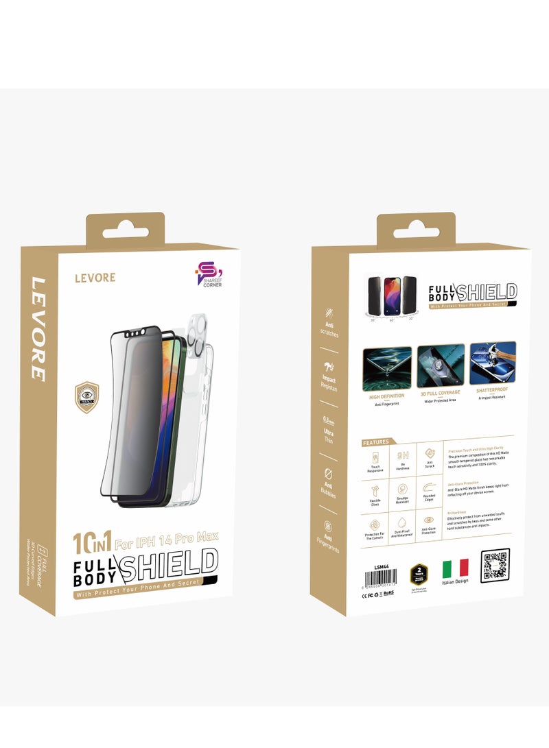 Levore Protection Set for iPhone 14 Pro Max, 10 in 1 full set - Image 2
