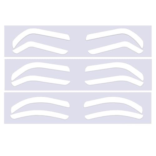 Sanpyl 150 Sheets Eyebrow Shaping Stickers Airbrush Stencil Disposable Template Tint for All Face Shapes and Sizes - Image 1