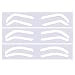 Sanpyl 150 Sheets Eyebrow Shaping Stickers Airbrush Stencil Disposable Template Tint for All Face Shapes and Sizes - Image 2