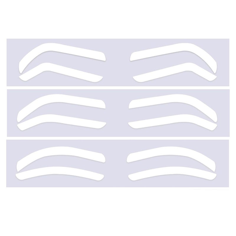 Sanpyl 150 Sheets Eyebrow Shaping Stickers Airbrush Stencil Disposable Template Tint for All Face Shapes and Sizes - Image 3