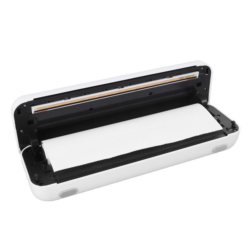 White Portable Thermal Printer Wireless Compact Inkless for Phone Laptop Office - Image 2