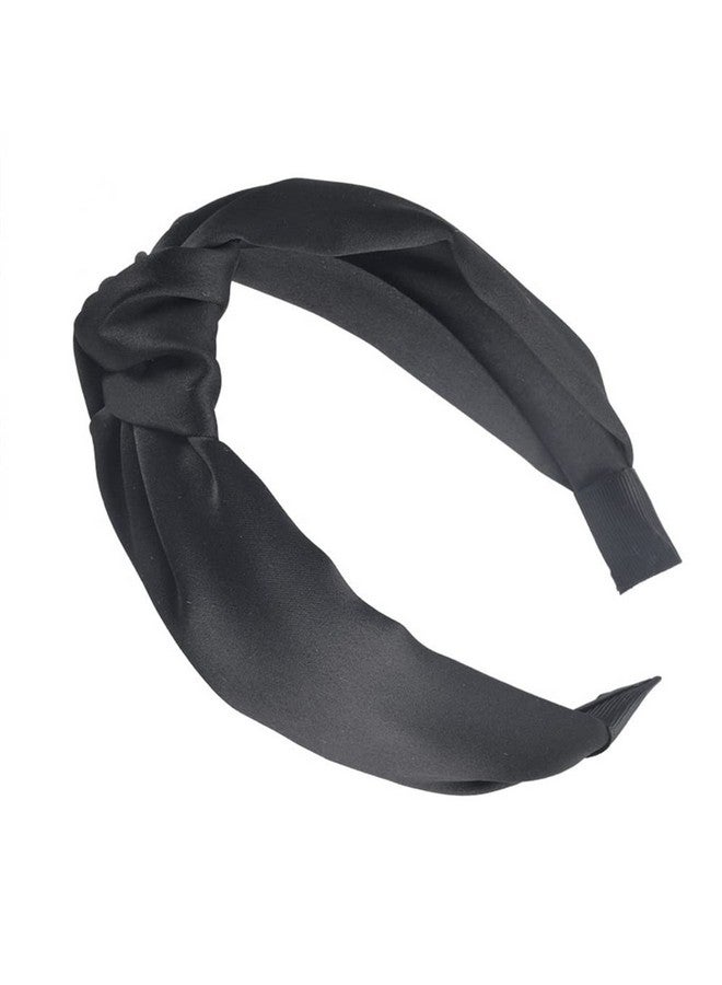 yaozeio Black Knot Headband Wide Headbands For Women Hair Accessories Head Band Hairband For Girls Knotted Headband For Women - Image 1