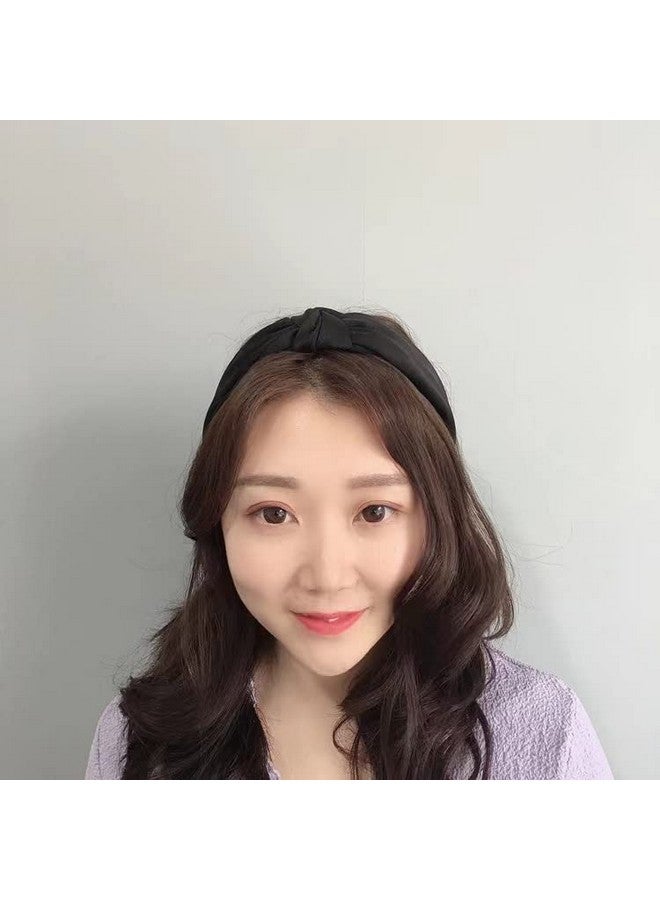 yaozeio Black Knot Headband Wide Headbands For Women Hair Accessories Head Band Hairband For Girls Knotted Headband For Women - Image 2