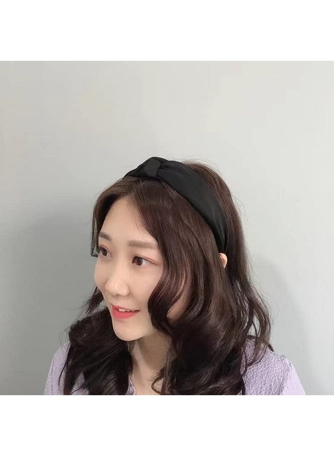 yaozeio Black Knot Headband Wide Headbands For Women Hair Accessories Head Band Hairband For Girls Knotted Headband For Women - Image 3