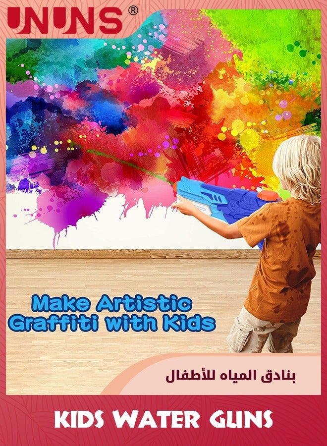 UNUNS Water Gun For Kids,Water Pistol 600ml Big Water Soaker Blaster,Beach Toys Gift For Boys Girls Teens And Adults,Summer Pool Bath Toy,Outdoor Fighting Gifts For Family Game - Image 4