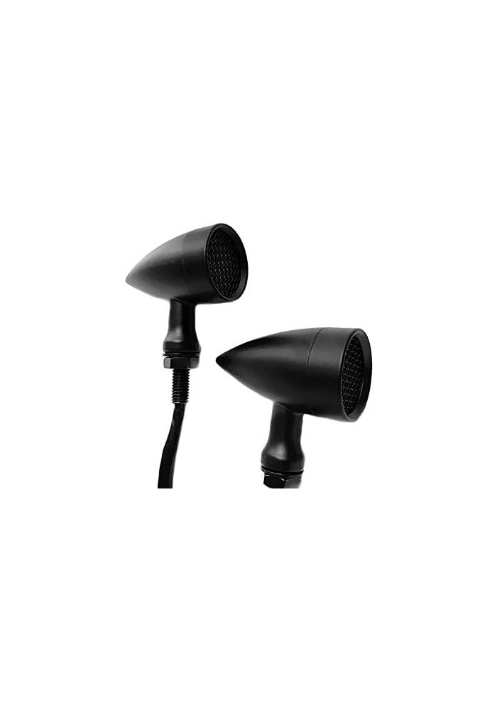 FATECIM Motorcycle LED Turn Signals - Black Amber Lens - Image 5