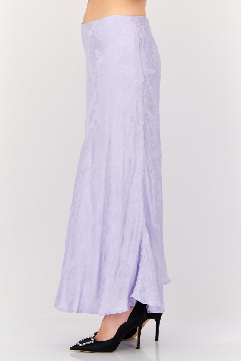 FOREVER 21 Women Embroidered A-Line Skirts, Lavender - Image 2