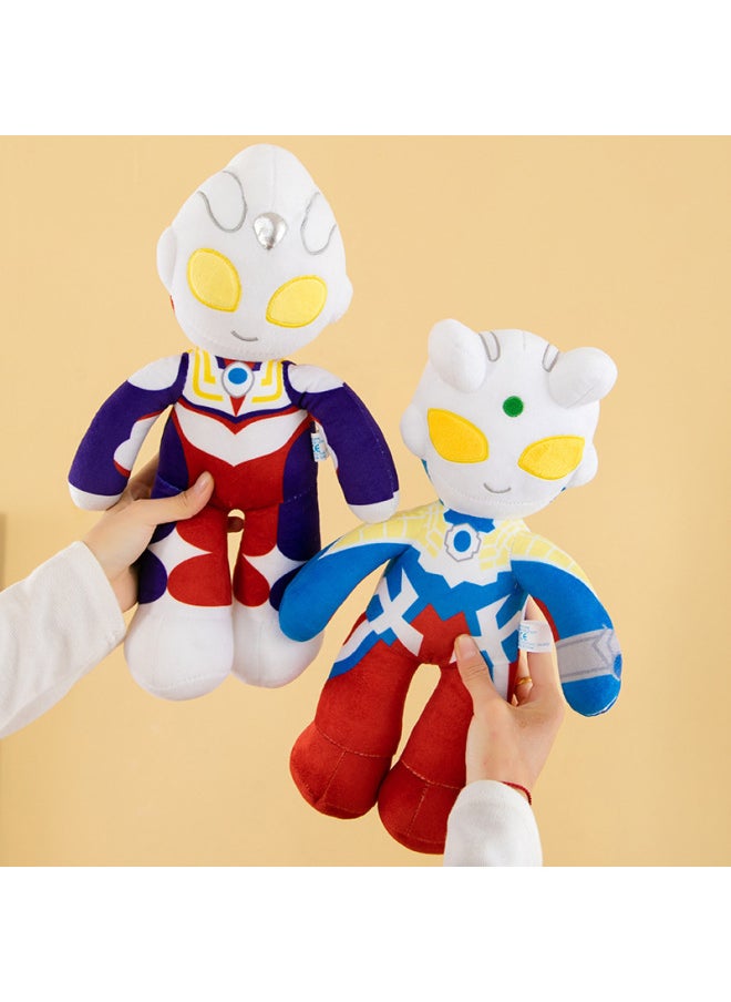 null - Thello Ultraman Doll Plush Toy Plush Large Doll Degas Large Doll Children's Sleeping Doll-Color:Zero-Height:40cm - Image 1