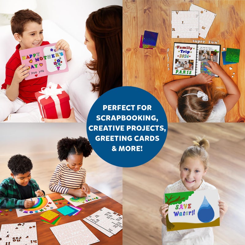 Skillmatics Foil Fun - Letter & Number Stickers, Mess-Free Art, Project Kits, DIY Colorful Creative Activity, Gifts for Ages 5, 6, 7, 8, 9, and Up - Image 5