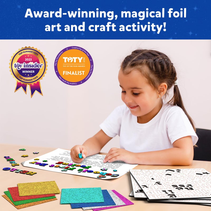 Skillmatics Foil Fun - Letter & Number Stickers, Mess-Free Art, Project Kits, DIY Colorful Creative Activity, Gifts for Ages 5, 6, 7, 8, 9, and Up - Image 3