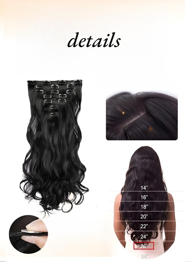 هل تخشين الوزن الثقيل؟ اختاري هذا! مجموعة وصلات شعر غير ملحومة مكونة من 7 قطع - Image 2