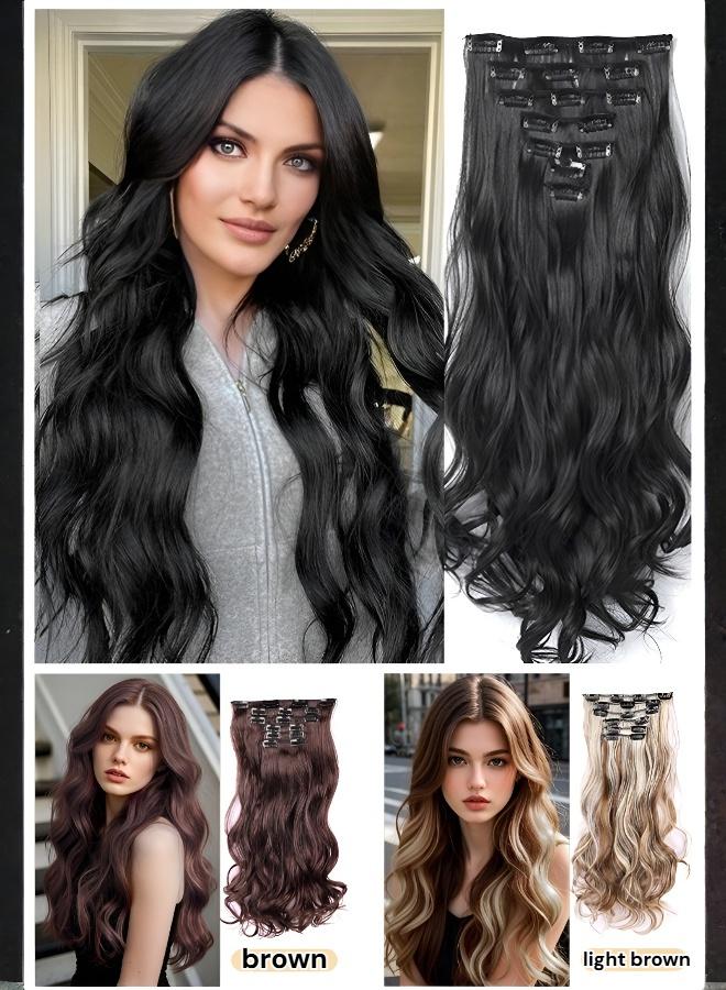 هل تخشين الوزن الثقيل؟ اختاري هذا! مجموعة وصلات شعر غير ملحومة مكونة من 7 قطع - Image 5