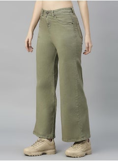 HIGH STAR Women Olive Jeans  - Image 5