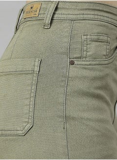 HIGH STAR Women Olive Jeans  - Image 3