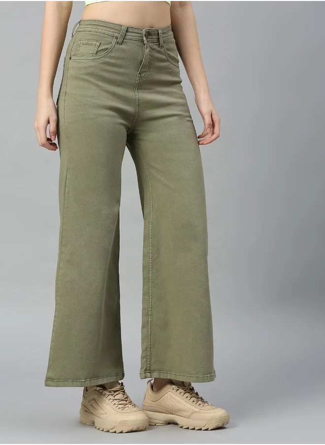 هاي ستار Women Olive Jeans