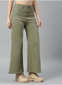 HIGH STAR Women Olive Jeans  - Image 2