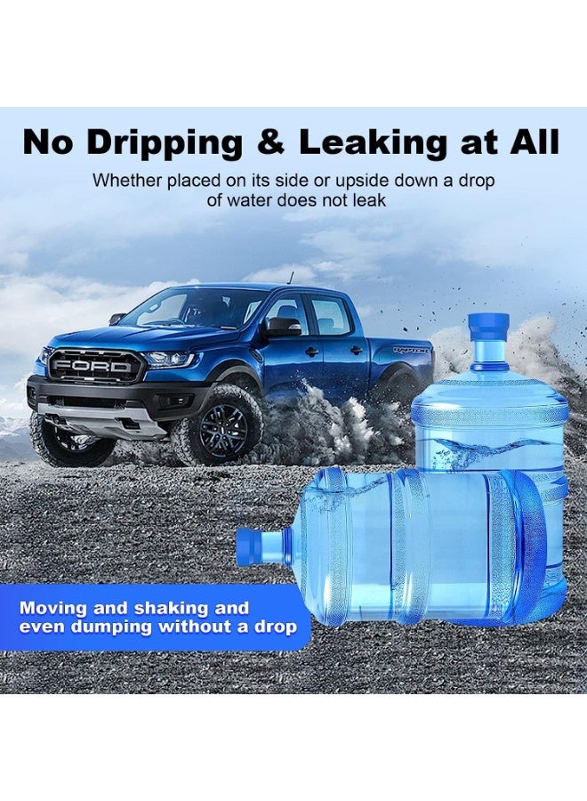 هومستر 3 PCS العالمية موزع مياه السيليكون غطاء استبدال السيليكون ل 5-غالون زجاجات المياه، مقاومة التراب والتسرب من الدرجة الغذائية غطاء معظم مبرد المياه، قابلة لإعادة الاستخدام، أغطية الزجاجات ل 55 ملم موزع مياه الزجاجات، الأزرق - Image 1