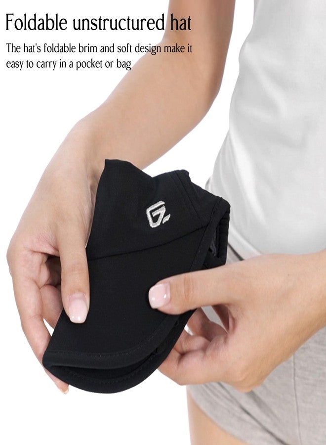 جادمكيندز قبعة GADIEMKENSD للجري للنساء، قبعة بيسبول بتقنية Dri-Fit، قبعة شبكية للتهوية، قبعة عالية لتسريحة ذيل الحصان، قبعة قابلة للطي والتهوية، قبعة رياضية عاكسة للضوء للتمارين الرياضية والمشي لمسافات طويلة والنادي الرياضي والجولف، لون أبيض - Image 4