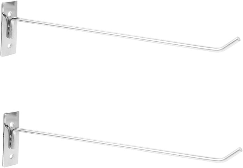 قطعتان من خطافات الحائط المعدنية السوداء للمسامير للمنزل والمرآب والمتجر ولوحة العرض - Image 2