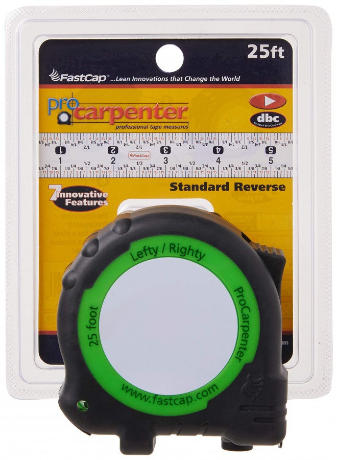 Fastcap PSSR-25 25-Foot ProCarpenter Lefty/Righty Standard Measuring Tape - Image 2