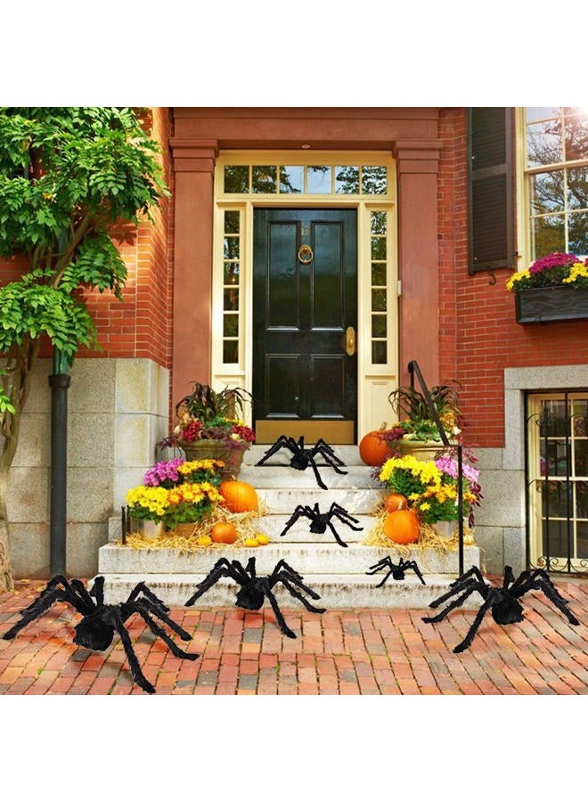 Dreampark Halloween Spider Decorations, 6 Pcs Realistic Hairy Spiders Set, Scary Spider Props for Indoor, Outdoor and Yard Creepy Decor (6 Different Sizes) - Image 2