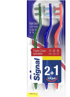 Signal Signal Triple Clean Medium 2+1Toothbrush 