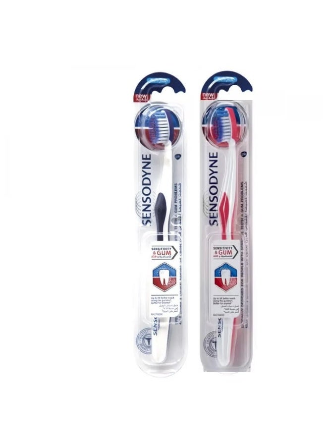 Sensodyne Soft Toothbrush Sensitivity & Gum 2 Pcs (Packaging may vary)