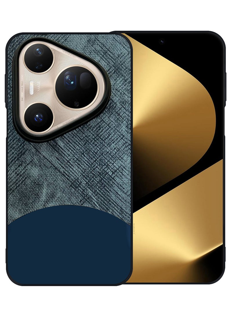 CATANES Silicone Case Cover for Huawei Pura 80 Ultra - Slim Fit  Anti-Slip Thin and Shockproof Protection Raised Edges for Camera and Screen Protection - Blue - Image 2