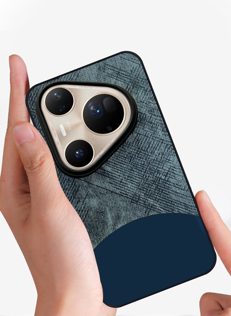 CATANES Silicone Case Cover for Huawei Pura 80 Ultra - Slim Fit  Anti-Slip Thin and Shockproof Protection Raised Edges for Camera and Screen Protection - Blue - Image 4