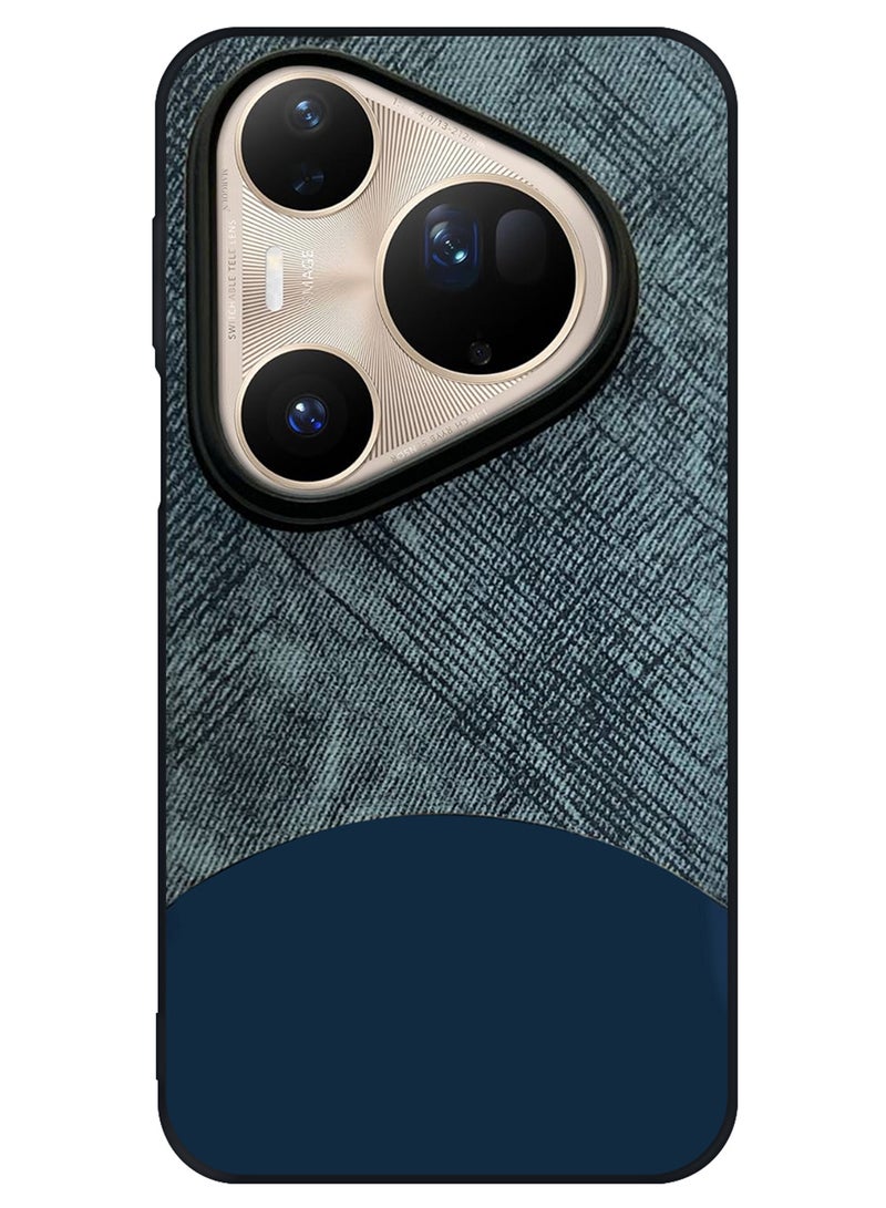 CATANES Silicone Case Cover for Huawei Pura 80 Ultra - Slim Fit  Anti-Slip Thin and Shockproof Protection Raised Edges for Camera and Screen Protection - Blue - Image 5