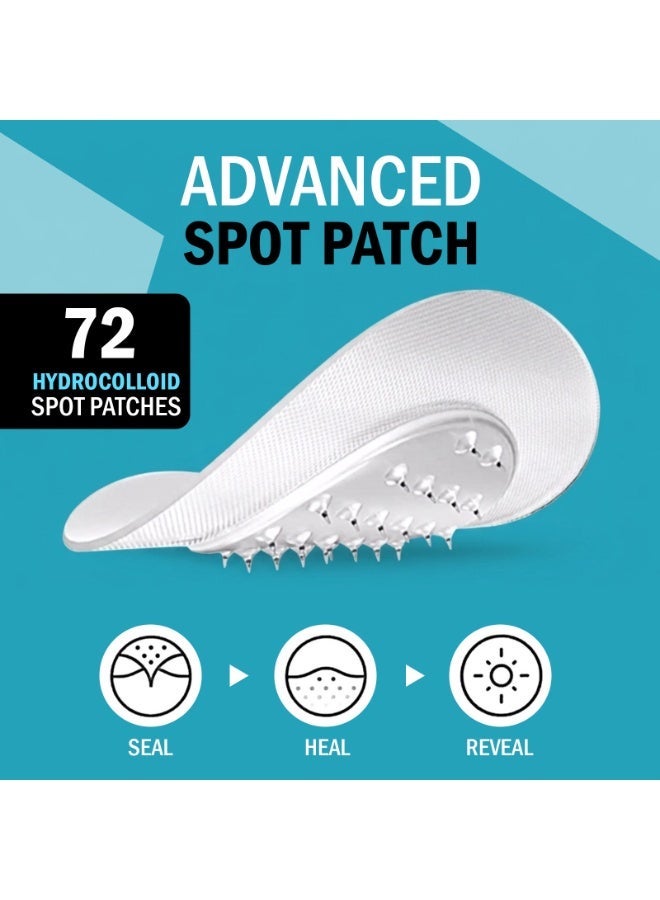 MiMi & BeiBei 72 Pcs Hydrocolloid Patch, Acne Pimple Patches for Face, Circle Facial Hydrocolloid Acne Patch, Invisible Spot Cover Patches, Acnes Spot Cover Stickers with Tea Tree Oil - Image 4