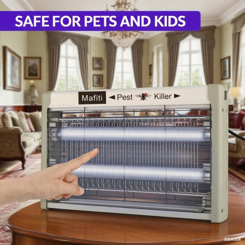 Mafiti Bug Zappers,Electric Insect Killer Indoor Mosquito Zapper Attracting Flies with UV Light 20W for Kitchen,Home,Indoor Garden Yard Commercial or Domestic Usage - Image 3