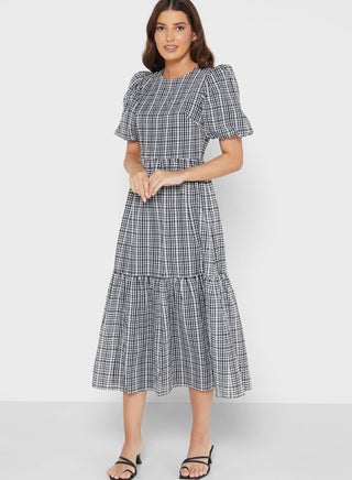 Puff Sleeve Knitted Tiered Dress - pzsku/Z5B29946C469410470183Z/45/1746747398/8c9fd247-23c8-4cc1-916a-76ed54c686a0