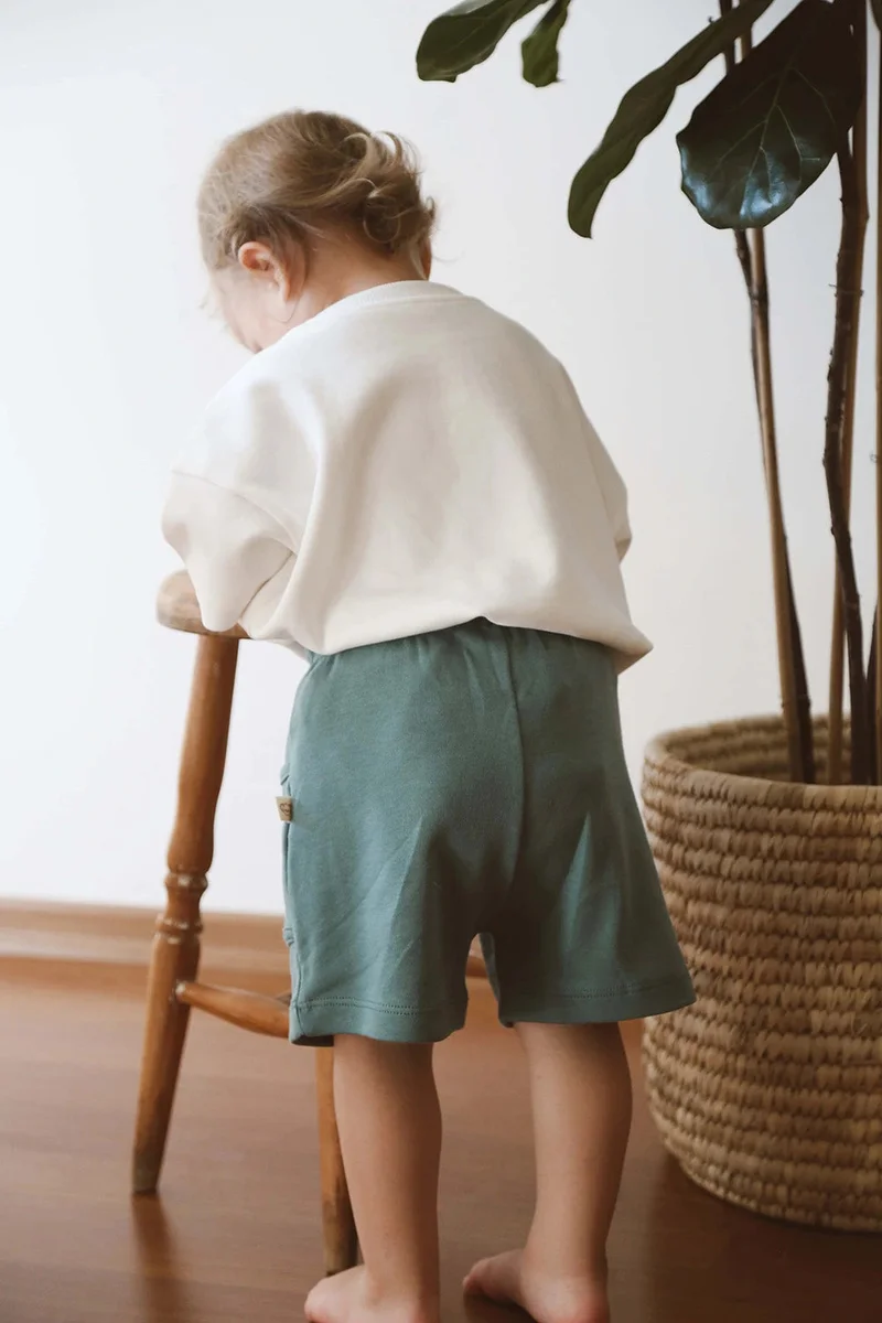 Ohlala Koala Basic Green Shorts