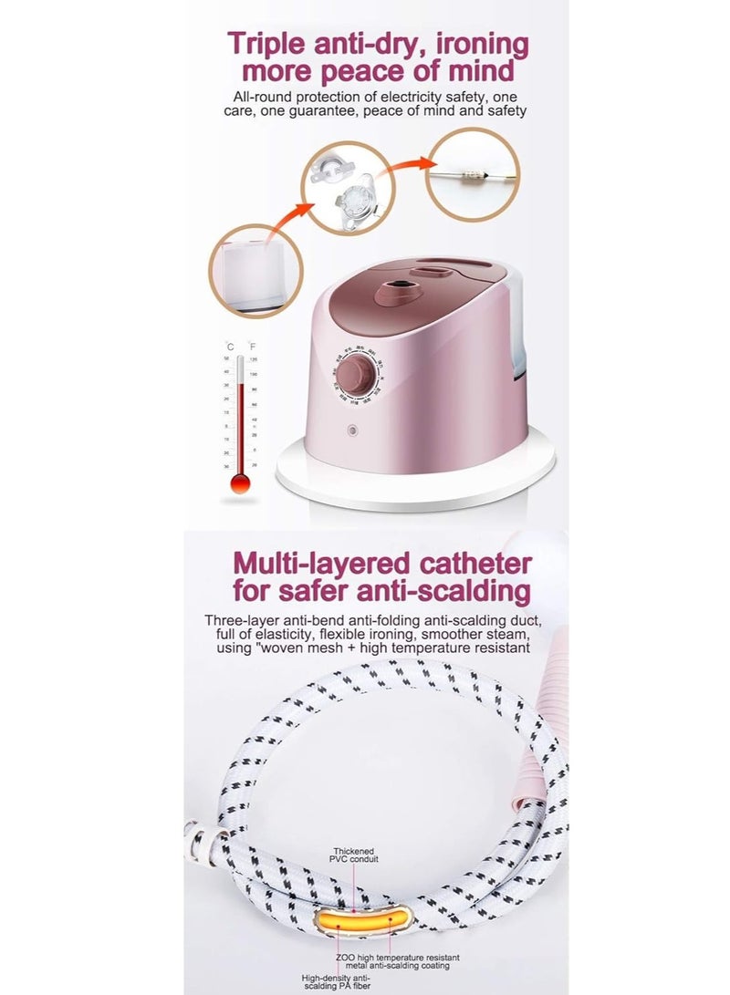 Steamer for Clothes Standing, 2000W Full Size Powerful Handheld Clothes Steamer, 2L Water Tank for Steaming Wrinkle Remover, Professional Garment Steamer, Fast Heats, Hanging Ironing Machine  - Image 4