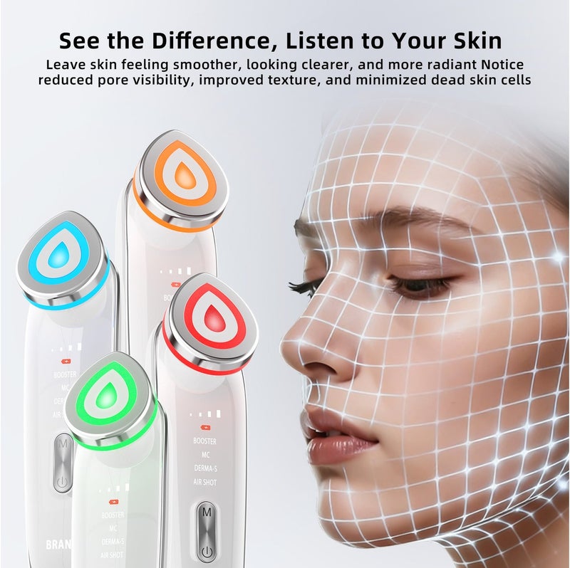 بيكسل بي جهاز تدليك الوجه Pixel B Face Massager Age-R Booster Pro | أداة شد ورفع البشرة | مزيل التجاعيد ومضاد للشيخوخة | تحديد خط الفك وتعزيز الإشراقة | جهاز تجميل قابل لإعادة الشحن للرجال والنساء - Image 2