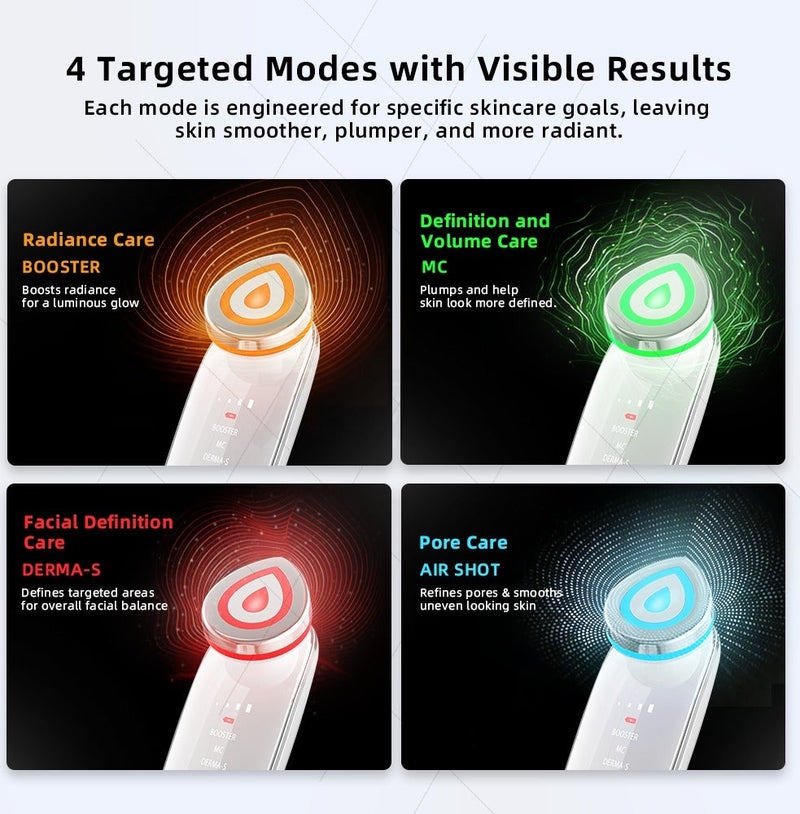 بيكسل بي جهاز تدليك الوجه Pixel B Face Massager Age-R Booster Pro | أداة شد ورفع البشرة | مزيل التجاعيد ومضاد للشيخوخة | تحديد خط الفك وتعزيز الإشراقة | جهاز تجميل قابل لإعادة الشحن للرجال والنساء - Image 3