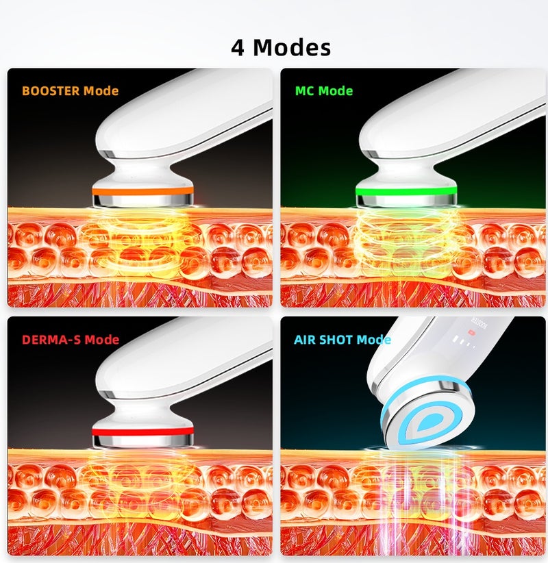 بيكسل بي جهاز تدليك الوجه Pixel B Face Massager Age-R Booster Pro | أداة شد ورفع البشرة | مزيل التجاعيد ومضاد للشيخوخة | تحديد خط الفك وتعزيز الإشراقة | جهاز تجميل قابل لإعادة الشحن للرجال والنساء - Image 5