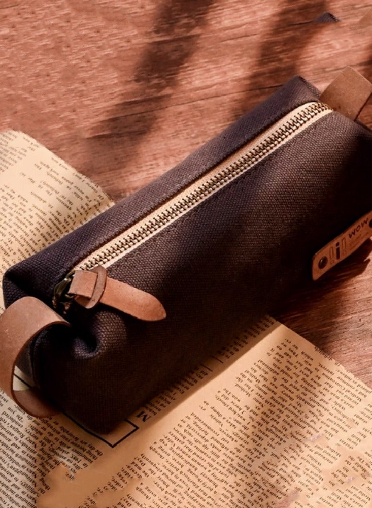 Minimally Designed Pencil Case For Girls With High Aesthetic Appeal, Stationery Box For Students And Boys, Pencil Case For Oil Fume Ink - Image 1