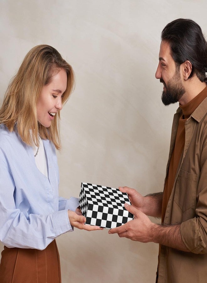Vnaaem Checkered Flag Wrapping Paper Roll for Kids Boys Men - White Black Race Cars Gift Wrap for Birthday Holiday Party Celebration, Baby Shower DIY Craft - 17 In X 20 Ft(Total 28.5sq.ft) - Image 5