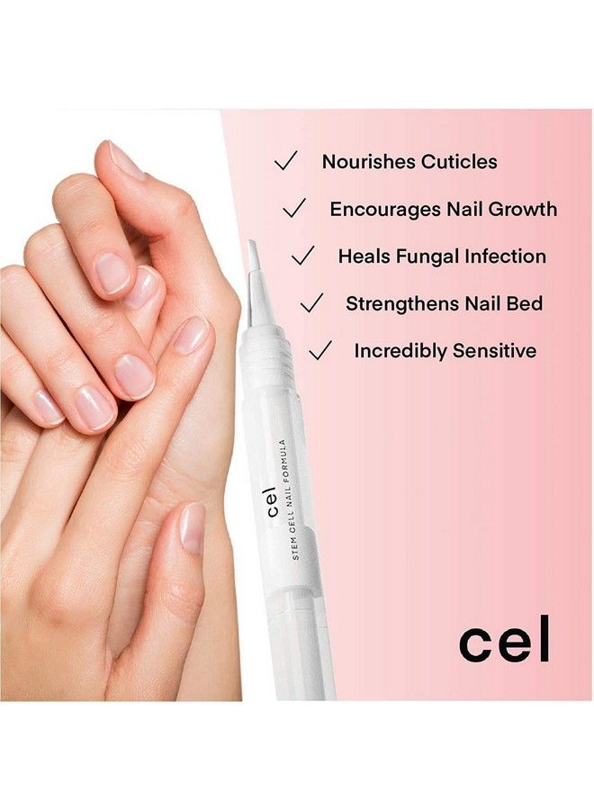CEL Md Cuticle Oil Pen Nail Strengthener Repair Serum Nail Repair For Damaged Nails Helps Repair & Nourish Cracked Nails And Rigid Dry Cuticles Set Of 2 - Image 3