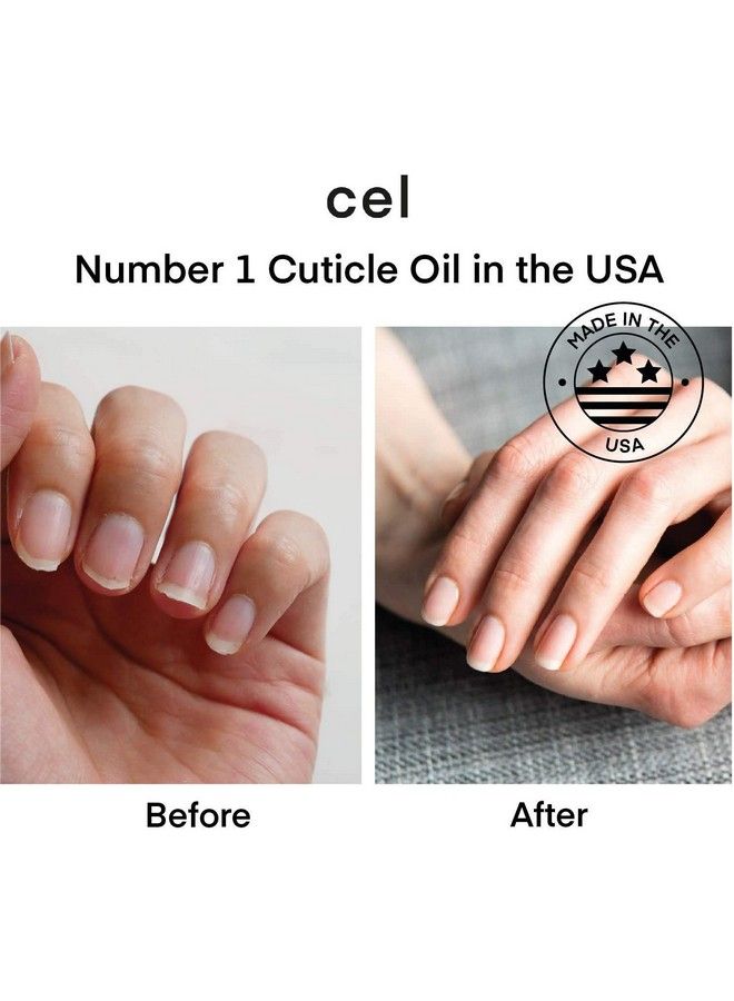 CEL Md Cuticle Oil Pen Nail Strengthener Repair Serum Nail Repair For Damaged Nails Helps Repair & Nourish Cracked Nails And Rigid Dry Cuticles Set Of 2 - Image 4