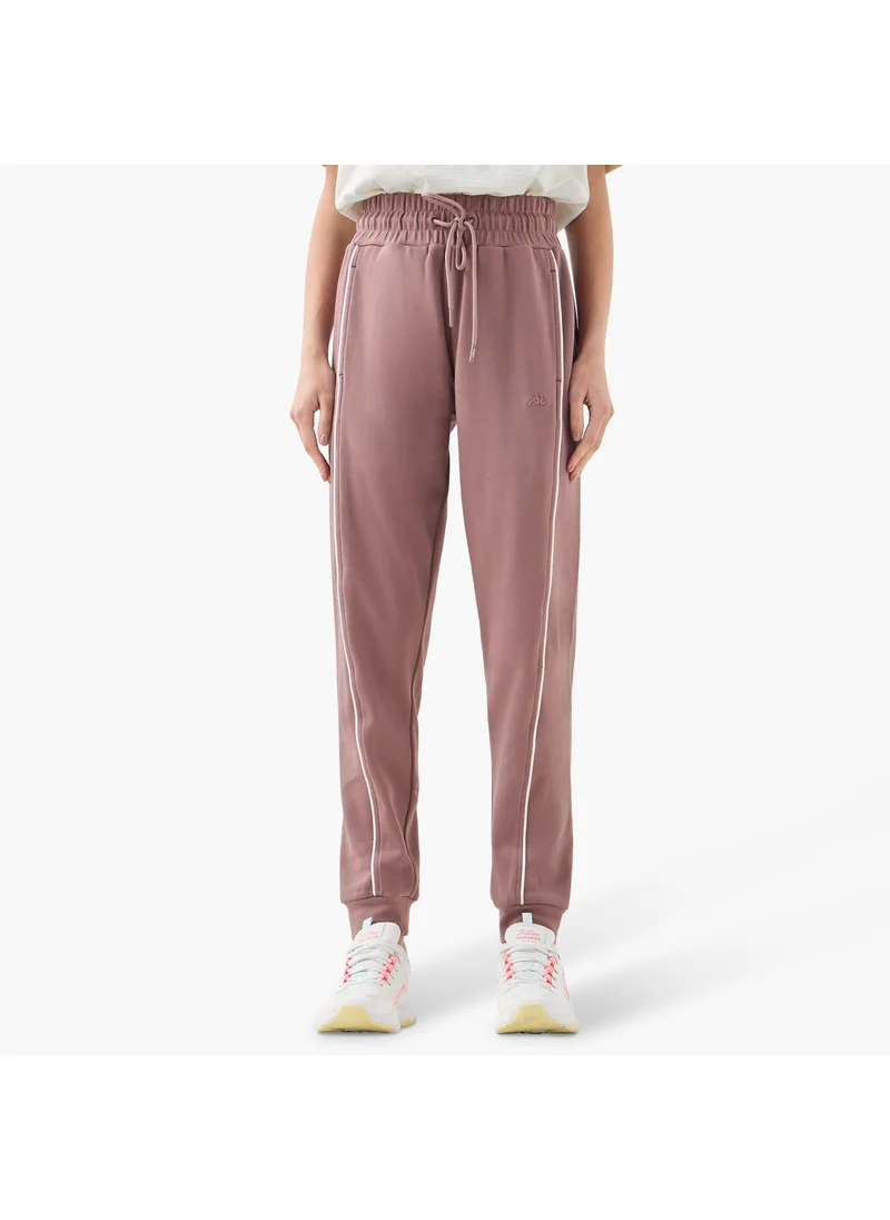Kappa Kappa Contrast Piping Detail Joggers with Drawstring Closure