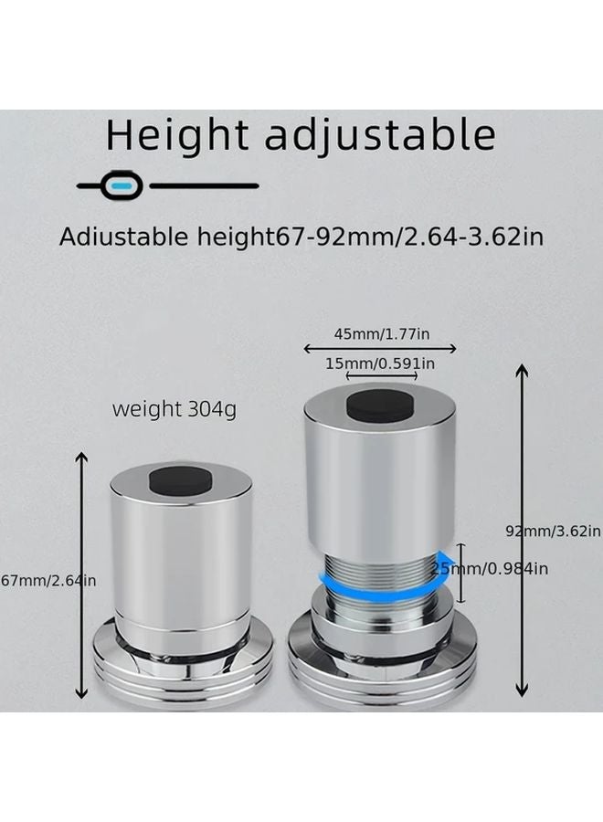 1pc Aluminum Alloy Adjustable Audio Cable Protector Shockproof Foot Spike for Turntable Mixer - Image 3