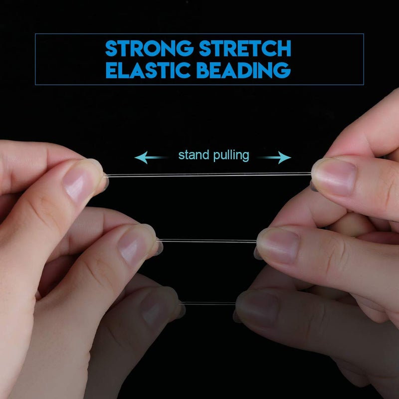 YGDZ 1mm Bracelet String, Elastic String Stretchy Bracelet Beading Thread String for Bracelets Jewelry Making, 1 Roll 100m (1.0mm) - Image 4