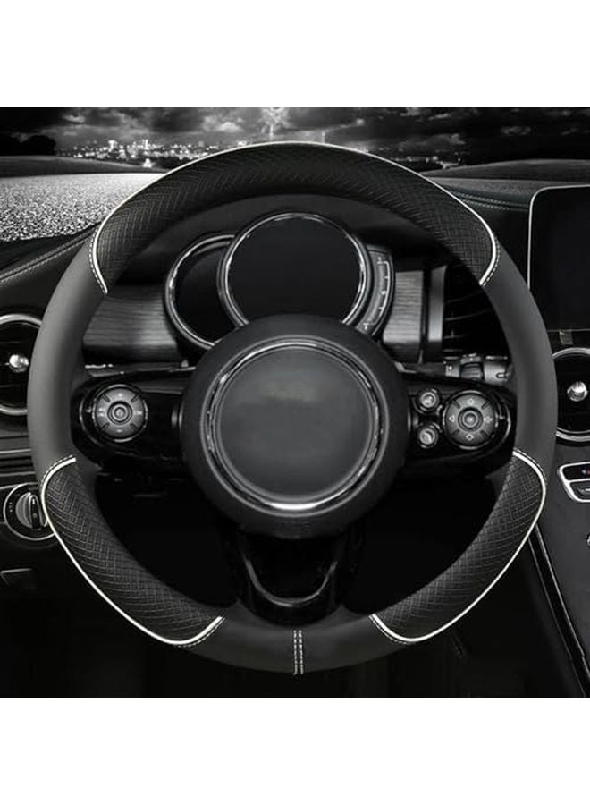 Steering Wheel Cover Compatible with MINI R56 Cooper Clubman Countryman 38CM 4 Colors - Image 1